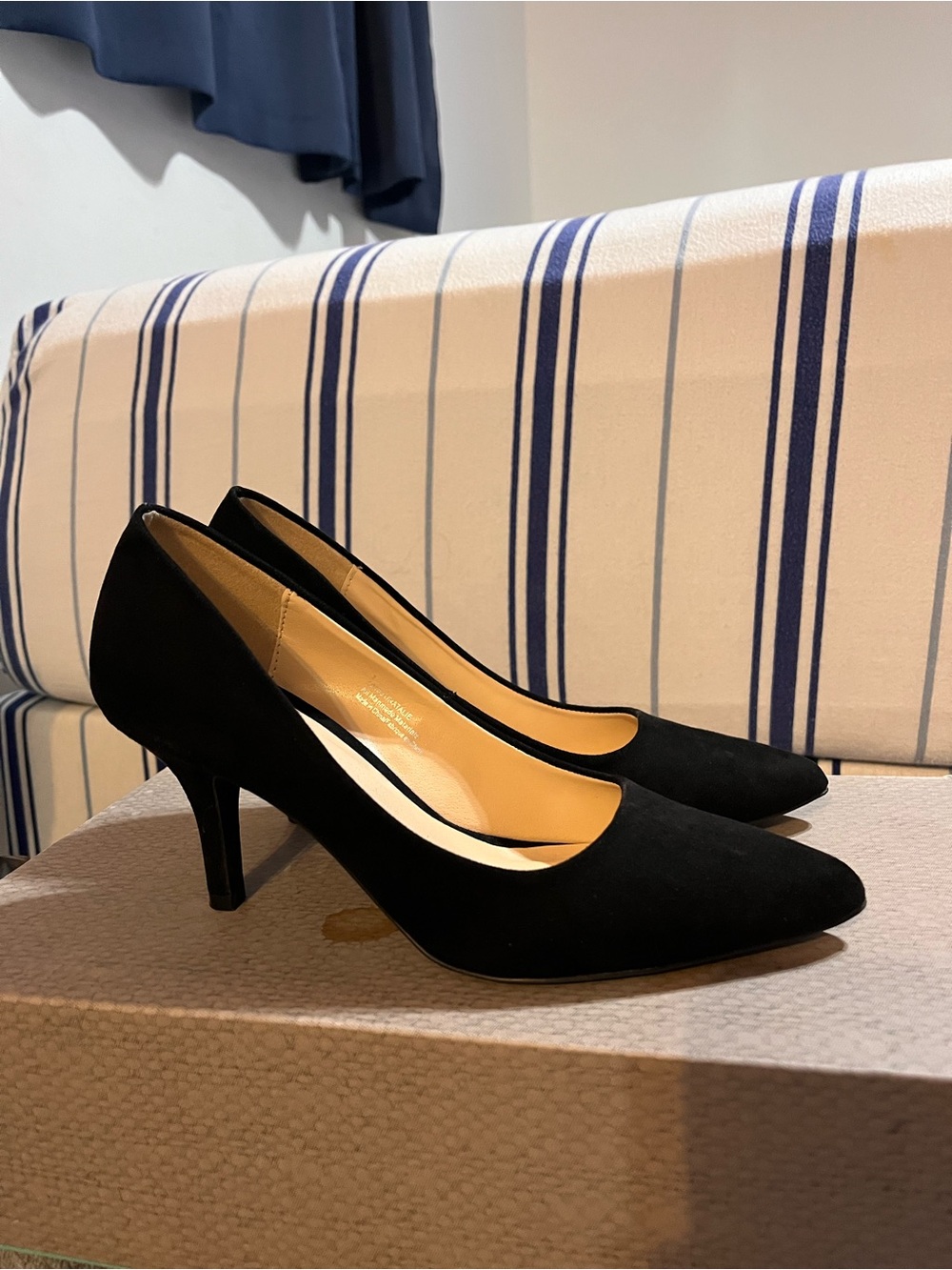 Maurices Black Pointed-Toe Mid Heel Pumps